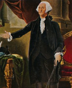 George Washington 1732-1799. - Grabado según la pintura de G. C. Stuart, 1934