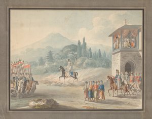 Revisión de la caballería georgiana, c. 1780 de Unbekannt