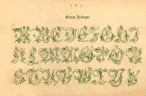 Arabesco alemán, 1862 de Unbekannt