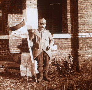 Banderines alemanes, Carency, norte de Francia, c1914-c1918 de Unbekannt