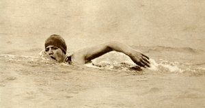 Gertrude Ederle, primera mujer en nadar el Canal, 1926, 1935 de Unbekannt