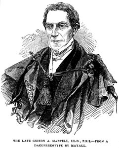 Gideon Algernon Mantell, geólogo inglés, 1852