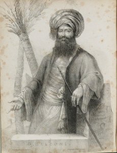 Giovanni Battista Belzoni 1778-1823 Frontispicio de Narrativa de las Operaciones y Descubrimientos Recientes