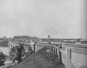 Puente de la Avenida Girard, Filadelfia, c1897 de Unbekannt