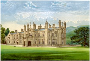 Parque Glanusk, Brecknockshire, Gales, hogar del Baronet Bailey, c1880 de Unbekannt