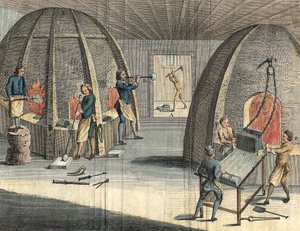 Fabricación de vidrio, 1760