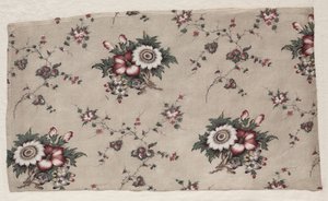 Fragmento de chintz vidriado, c. 1830 de Unbekannt