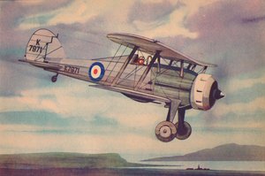 Biplano de combate Gloster Gladiator, c. 1944 de Unbekannt
