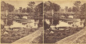 Golbourn Punt en Seymour, Australia, década de 1860 de Unbekannt