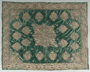 Cubierta bordada con hilo de oro, 1800s de Unbekannt