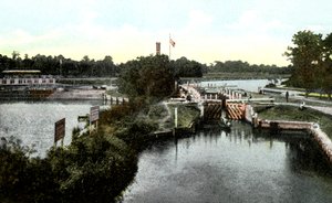 Goring Lock, Oxfordshire, siglo XX