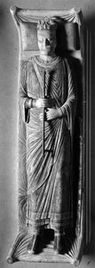 Arte gótico: Rey Enrique II de Inglaterra (1133-1189) yacente en la Abadía de Fontevrault (Fontevraud) (Maine et Loire) de Unbekannt