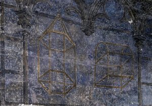 Arte gótico: La habitación del Papa: detalle de las jaulas - la torre de los ángeles. 1336-1337, Palacio de los Papas, Aviñón de Unbekannt
