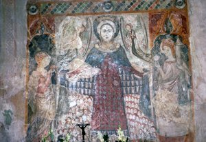 Pintura mural gótica en la iglesia de San Jaime en Koszeg, Hungría, siglo XV de Unbekannt