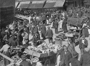 Goulston Street en la mañana del domingo, Londres, c1901 de Unbekannt