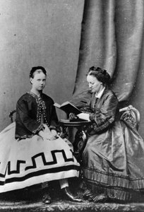 Gran Duquesa María Alexandrovna de Rusia con Anna Tyutcheva, 1864 de Unbekannt