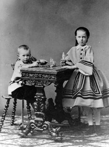 Gran Duque Sergei Alexandrovich y Gran Duquesa Maria Alexandrovna de Rusia, 1860 de Unbekannt