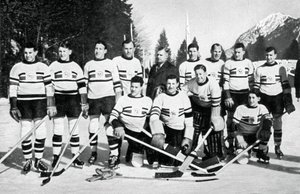 Equipo de hockey sobre hielo de Gran Bretaña, Juegos Olímpicos de Invierno, Garmisch-Partenkirchen, Alemania, 1936