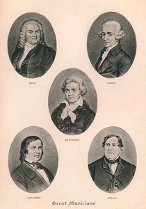 Grandes músicos - Placa III, 1895 de Unbekannt
