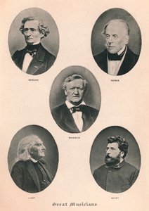 Grandes músicos - Placa II, 1895 de Unbekannt