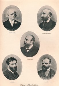 Grandes músicos - Placa VIII., 1895 de Unbekannt
