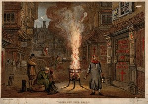 Gran Plaga en Londres, 1665 de Unbekannt