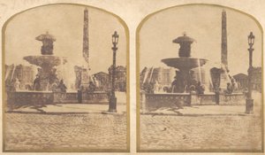 [Grupo de 17 vistas estereográficas de calotipo temprano]