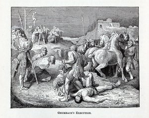 La ejecución de Grumbach, 1882 de Unbekannt