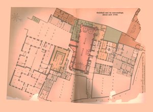 Guild Hall Plan de la Ciudad de Londres, c1750, 1886