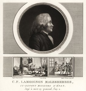 Guillaume-Chrétien de Lamoignon de Malesherbes, estadista francés, Ministro de Estado de Unbekannt