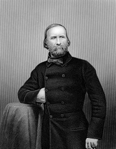 Giuseppe Garibaldi, patriota italiano, 1860 de Unbekannt
