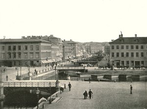 Gustav Adolfs torg y Ostra Hamngatan, Gotemburgo, Suecia, 1895 de Unbekannt