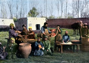 Fábrica de aderezo de tripas, Bukhara, Uzbekistán, c1890 de Unbekannt