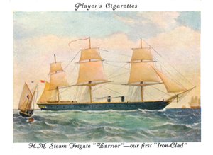 Fragata de vapor H.M. Warrior --nuestro primer acorazado, 1936