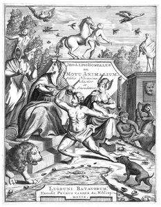 Portadilla de De Motu Animalum de Giovanni Borelli, 1710 de Unbekannt