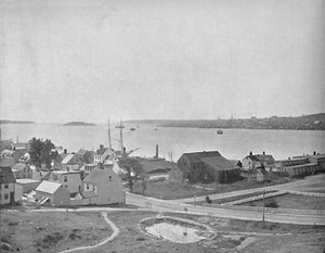 Puerto de Halifax, Nueva Escocia, cerca de Dartmouth, c1897 de Unbekannt
