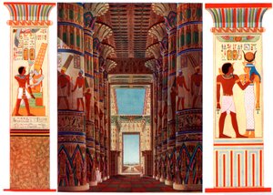 Sala de columnas en el Gran Templo de Karnak, Egipto, 1933-1934 de Unbekannt