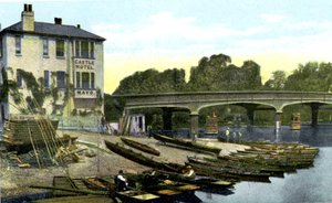 Puente de Hampton Court, Londres, siglo XX de Unbekannt