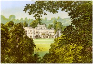 Hampton Court, Herefordshire, hogar de la familia Arkwright, c1880 de Unbekannt