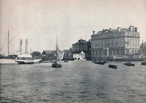 Harwich - El muelle y el Gran Hotel del Este, 1895 de Unbekannt