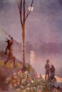 Él empuñó su lanza y golpeó el cinturón, 1914 de Unbekannt