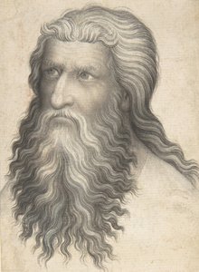 Cabeza de un hombre barbudo, 1360-80