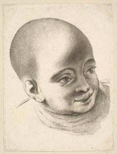 Cabeza de un niño, del Libro de cabezas grabadas según F. Boucher y otros de Unbekannt