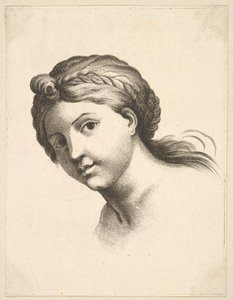 Cabeza de una mujer, del Livre de Têtes Gravées d