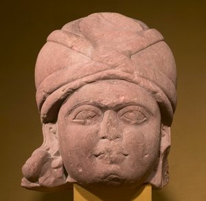 Cabeza de un Yaksha, c. 125 a.C.