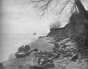 Rumbo a la orilla, Lago Michigan, c1897