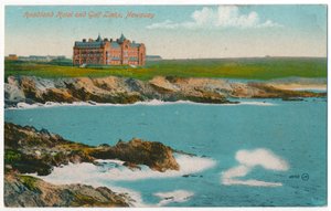 Hotel Headland y campos de golf, Newquay, c. 1910 de Unbekannt
