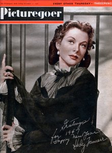 Hedy Lamarr 1914-2000, actriz estadounidense nacida en Austria, 1946