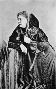 Helena Petrovna Blavatsky, teósofa estadounidense nacida en Rusia, 1875 de Unbekannt