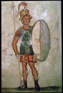 Pintura mural helenística de un soldado, siglo III a.C. de Unbekannt